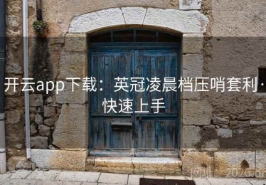 开云app下载：英冠凌晨档压哨套利·快速上手