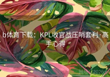 b体育下载：KPL收官战压哨套利·高手心得