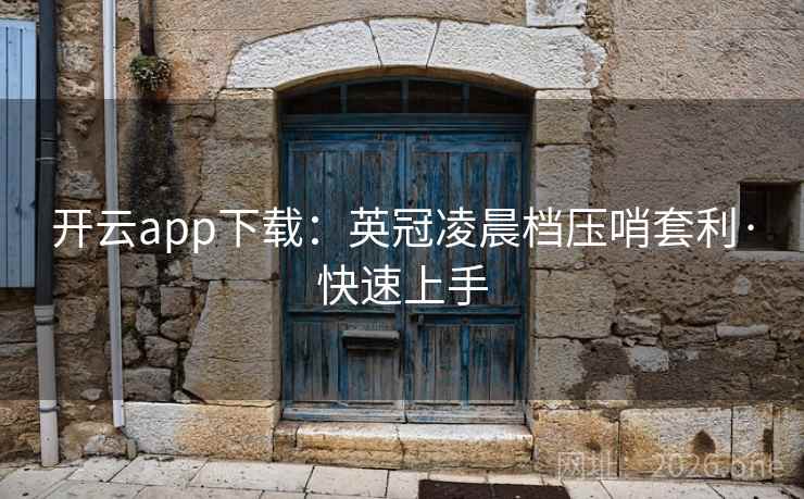 开云app下载：英冠凌晨档压哨套利·快速上手